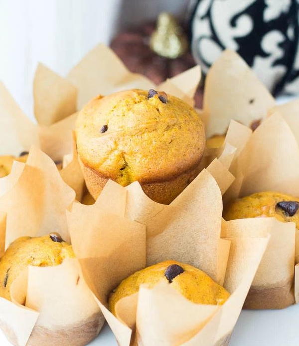 Yummy Pumpkin Chocolate Chip Muffins Yummy Pumpkin Chocolate Chip Muffins