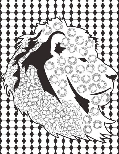 Leo the Lion Adult Coloring Page
