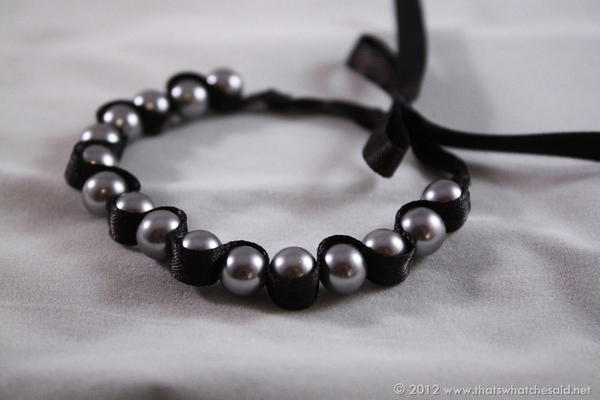DIY Ribbon and Pearl Bracelets DIY Ribbon and Pearl Bracelets