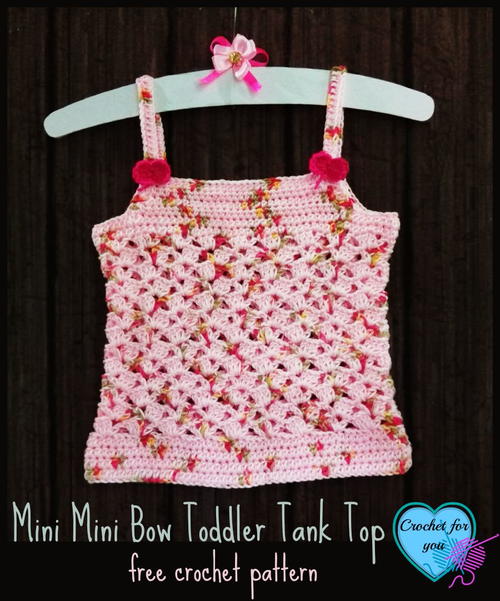 Mini Mini Bow Toddler Tank Top