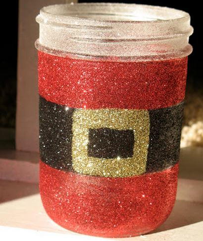 Sparkly Santa Jar Sparkly Santa Jar