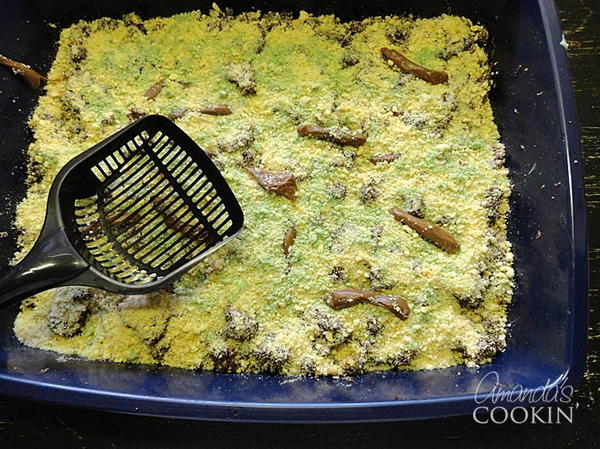Halloween Party Kitty Litter Cake Halloween Party Kitty Litter Cake