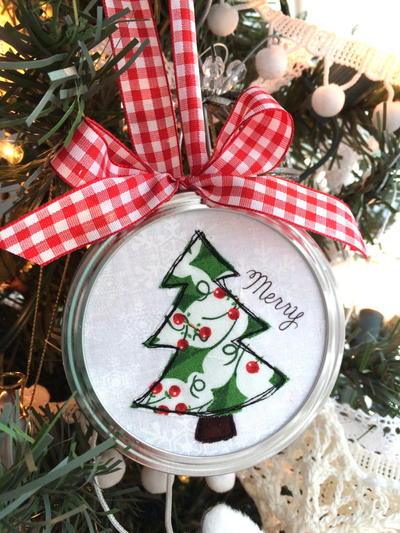 Jar Lid Applique Ornaments