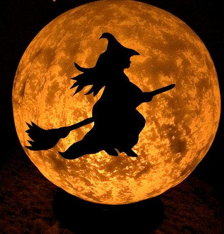 Thrifted Halloween Moon Light Thrifted Halloween Moon Light