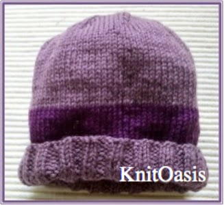 Precious Purple Knit Beanie