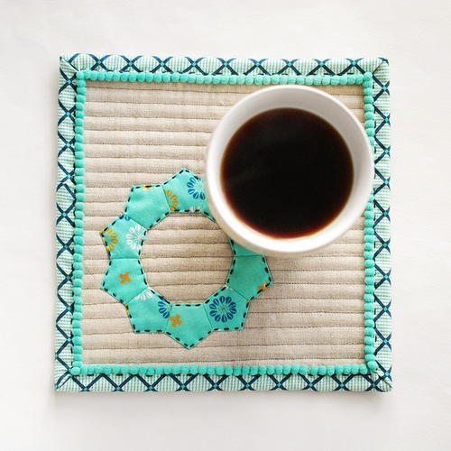 Winter Hues Mug Rug Pattern Winter Hues Mug Rug Pattern