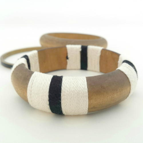 Yarn Wrapped Bangle Yarn Wrapped Bangle