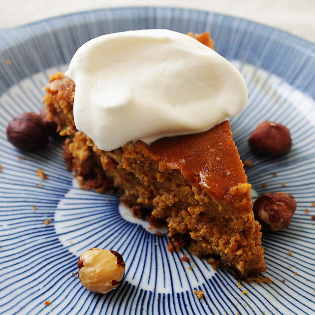 Pumpkin Pie with Hazelnut Crust Pumpkin Pie with Hazelnut Crust