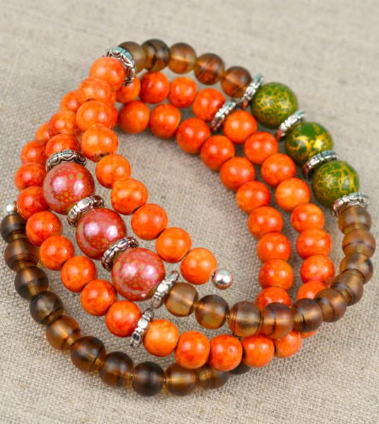 Autumn Memory Wire Bracelet Autumn Memory Wire Bracelet