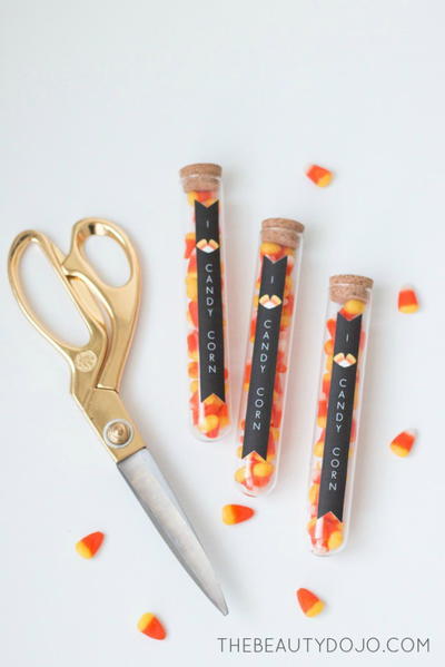 I Love Candy Corn Test Tubes I Love Candy Corn Test Tubes
