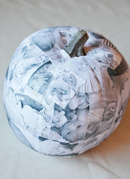 Decoupage Photo Pumpkin Decoupage Photo Pumpkin