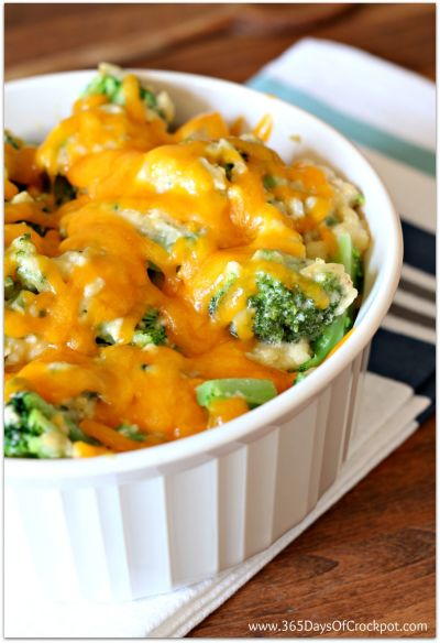 Slow Cooker Cheesy Chicken Broccoli and Rice | AllFreeCasseroleRecipes.com