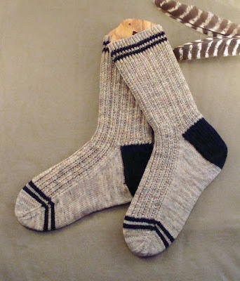 Men's Twin Rib Knit Sock Pattern