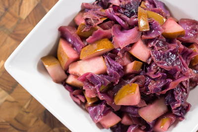 Braised Cabbage with Pears