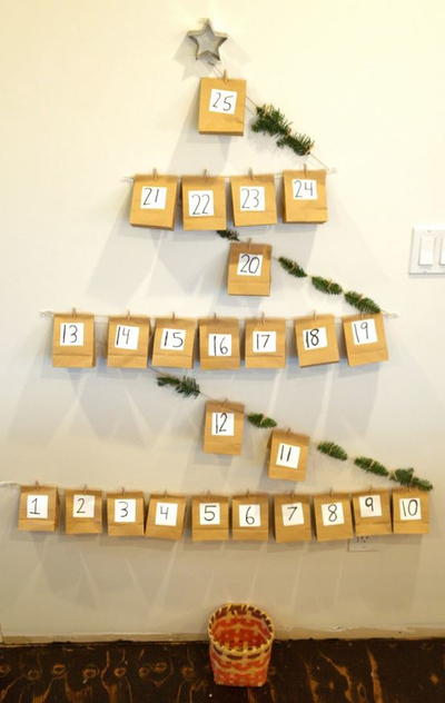 DIY Paper Bag Advent Calendar DIY Paper Bag Advent Calendar