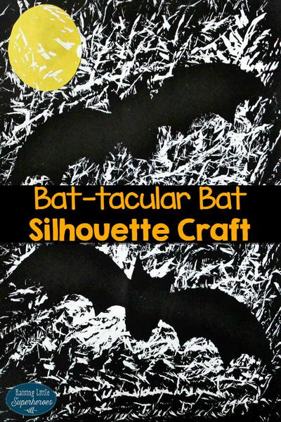 Bat-tacular Bat Silhouette Craft