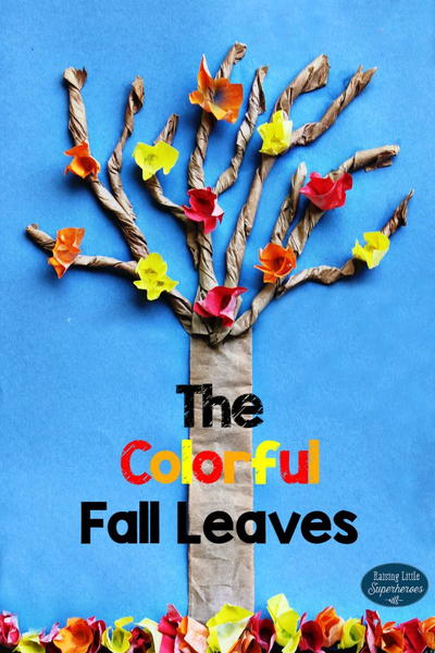 Colorful Fall Leaves Craft Colorful Fall Leave Craft
