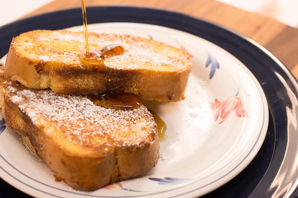 Make Ahead Baked Eggnog French Toast