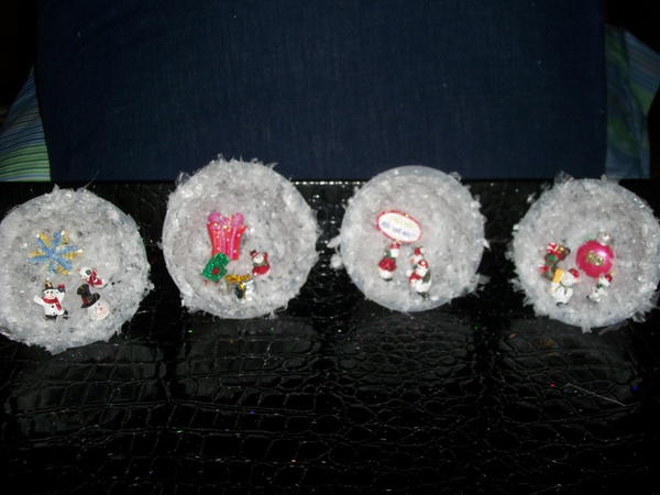 Recycled Juice Cup Snowy Winter Scenes Recycled Juice Cup Snowy Winter Scenes