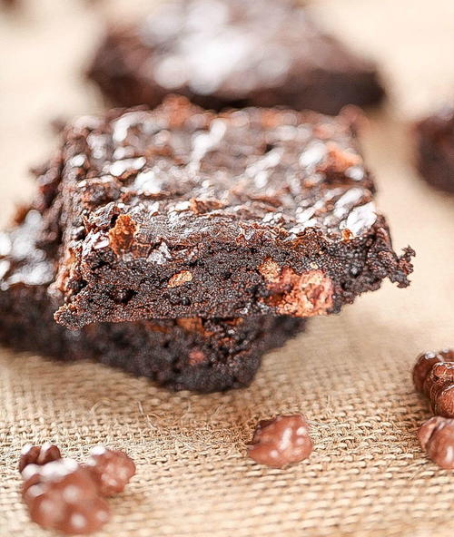 Dark Chocolate Crunch Brownies Dark Chocolate Crunch Brownies