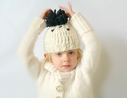 Adorable Chunky Pom Knit Toddler Hat Patten