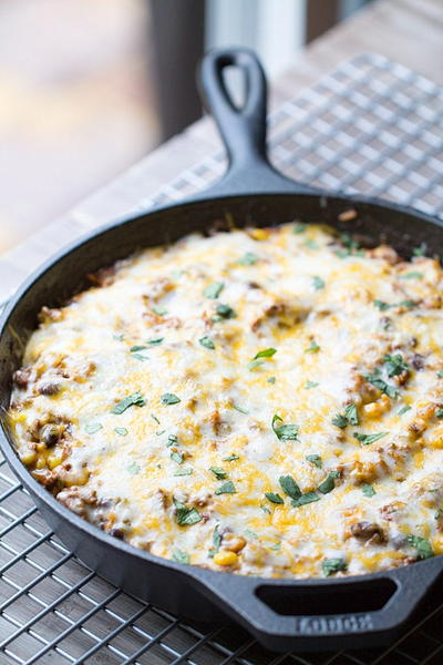 Beefy Mexican Skillet Casserole Beefy Mexican Skillet Casserole