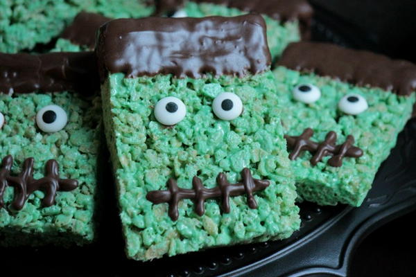 Fun Frankenstein Rice Krispie Treats Fun Frankenstein Rice Krispie Treats