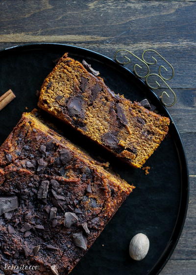Paleo Chocolate Chunk Pumpkin Bread Paleo Chocolate Chunk Pumpkin Bread