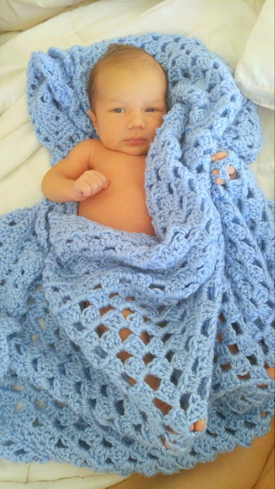 Crochet Yellow Baby Blanket