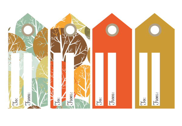 Lovely Autumn Tones Hanging Printable Gift Tags Lovely Autumn Tones Hanging Printable Gift Tags