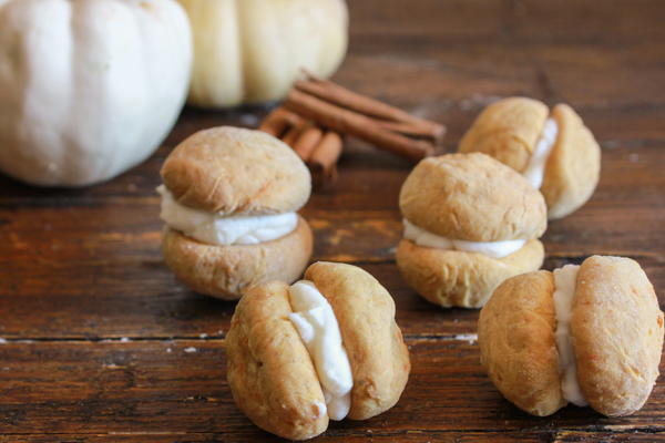 Pumpkin Baci di Dama with Mascarpone Filling Pumpkin Baci di Dama with Mascarpone Filling