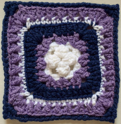 Raised Bunchberry Granny Square Raised Bunchberry Granny Square