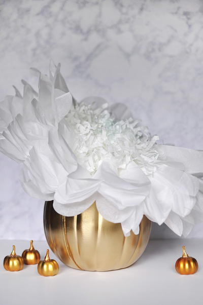 DIY Pom Flower Pumpkin DIY Pom Pom Flower Pumpkin