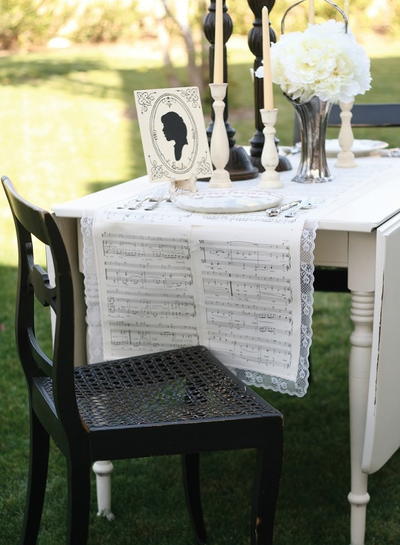 Jane Austen Table Runner