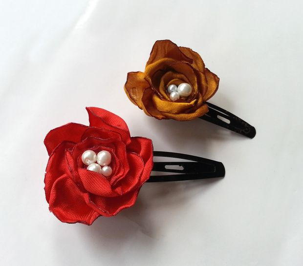 extra large flower hair clips