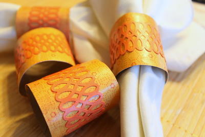 Lacy Toilet Paper Roll Napkin Rings for Thanksgiving