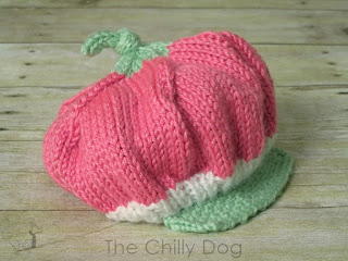 knitted strawberry hat