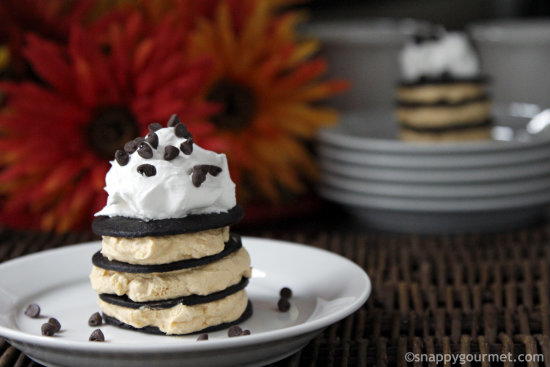 No-Bake Pumpkin Chocolate Cakes No-Bake Pumpkin Chocolate Chip Cakes