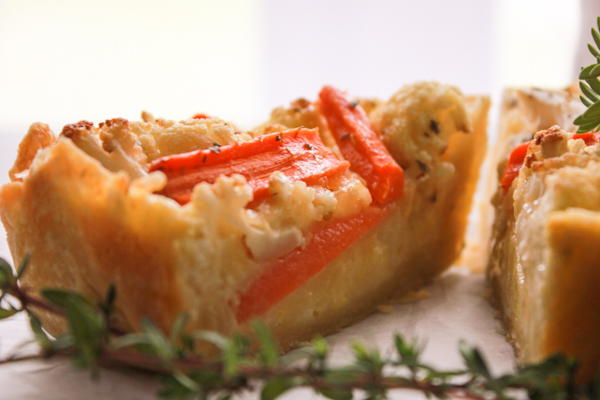 Cauliflower-and-Carrot Quiche Cauliflower-and-Carrot Quiche