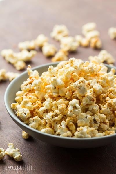 5 Ingredient Nacho Popcorn