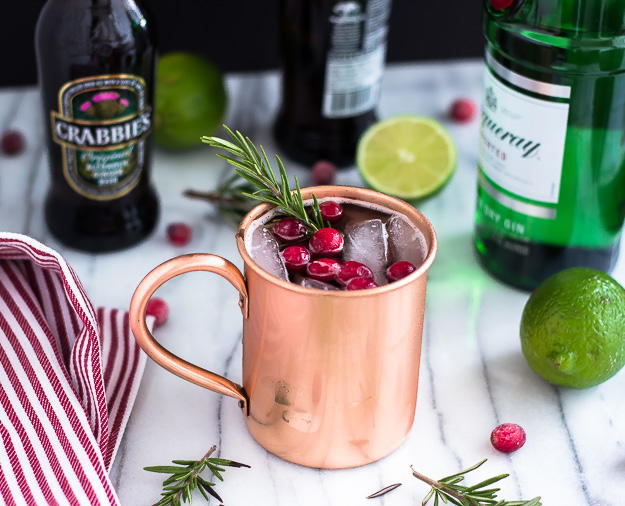 Holly Jolly Cranberry Moscow Mules Cranberry Moscow Mules