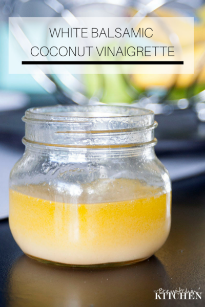 Coconut White Balsamic Vinaigrette White Balsamic Coconut Vinaigrette