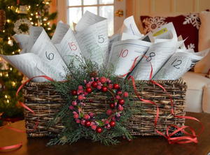 Recycled Newspaper Advent Calendar Recycled Newspaper Advent Calendar