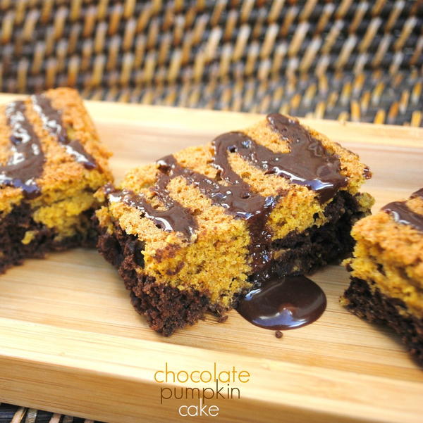 Chocolate Pumpkin Cake with Nutella