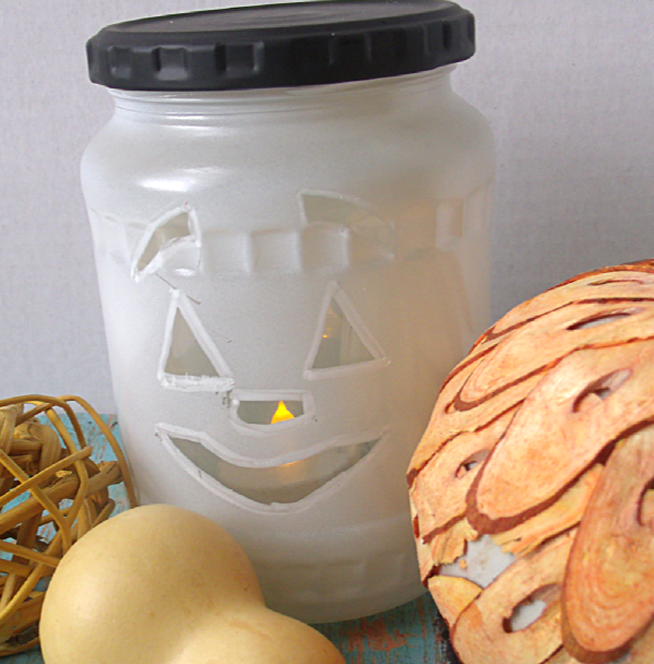 Mason Jar Jack-o-Lantern Mason Jar Jack-o-Lantern