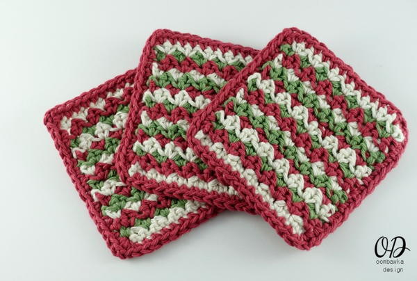 Simple Striped Coasters