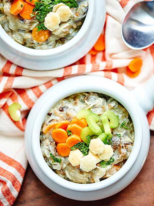 Slow Cooker Chicken and Wild Rice Soup Slow Cooker Chicken and Wild Rice Soup