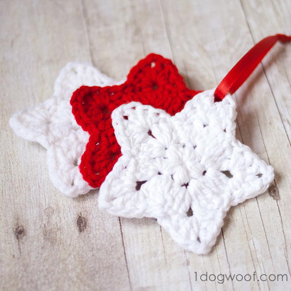 Christmas Star Crochet Ornament Pattern