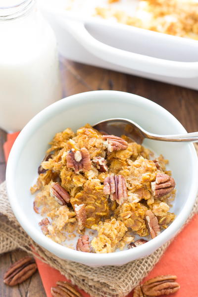 Pumpkin Pecan Baked Oatmeal Pumpkin Pecan Baked Oatmeal