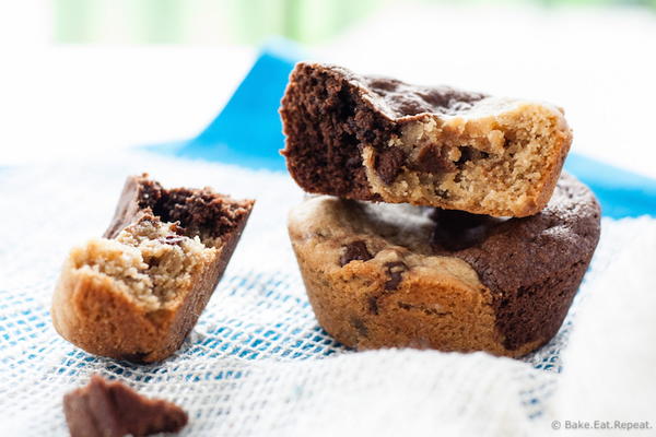 Peanut Butter Lover's Brookie Cups Peanut Butter Brookie Cups